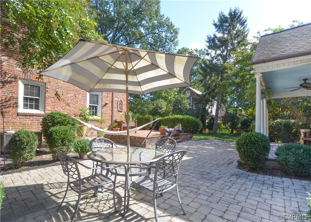 5212 Devonshire Road Richmond, VA 23225 - Photo 30 of 43 Outdoor oasis with raised brick patio leading to p