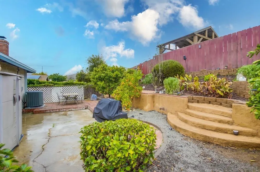 10520 El Nopal Santee, CA 92071 - Photo 25 of 34 a view of a backyard with garden