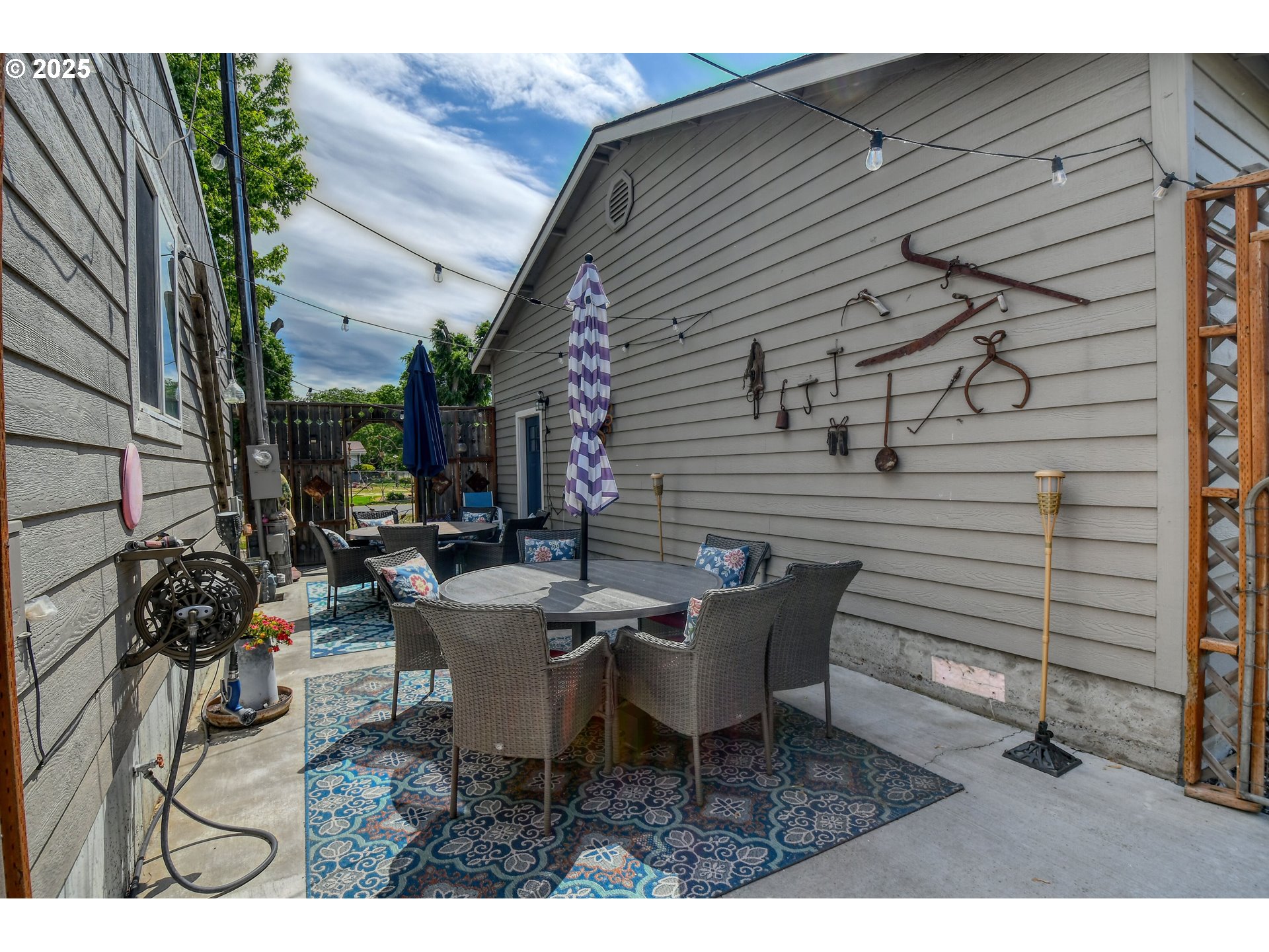 330 2nd Street Athena, OR 97813 - Photo 24 of 30 a view of a patio with table and chairs and potted plants