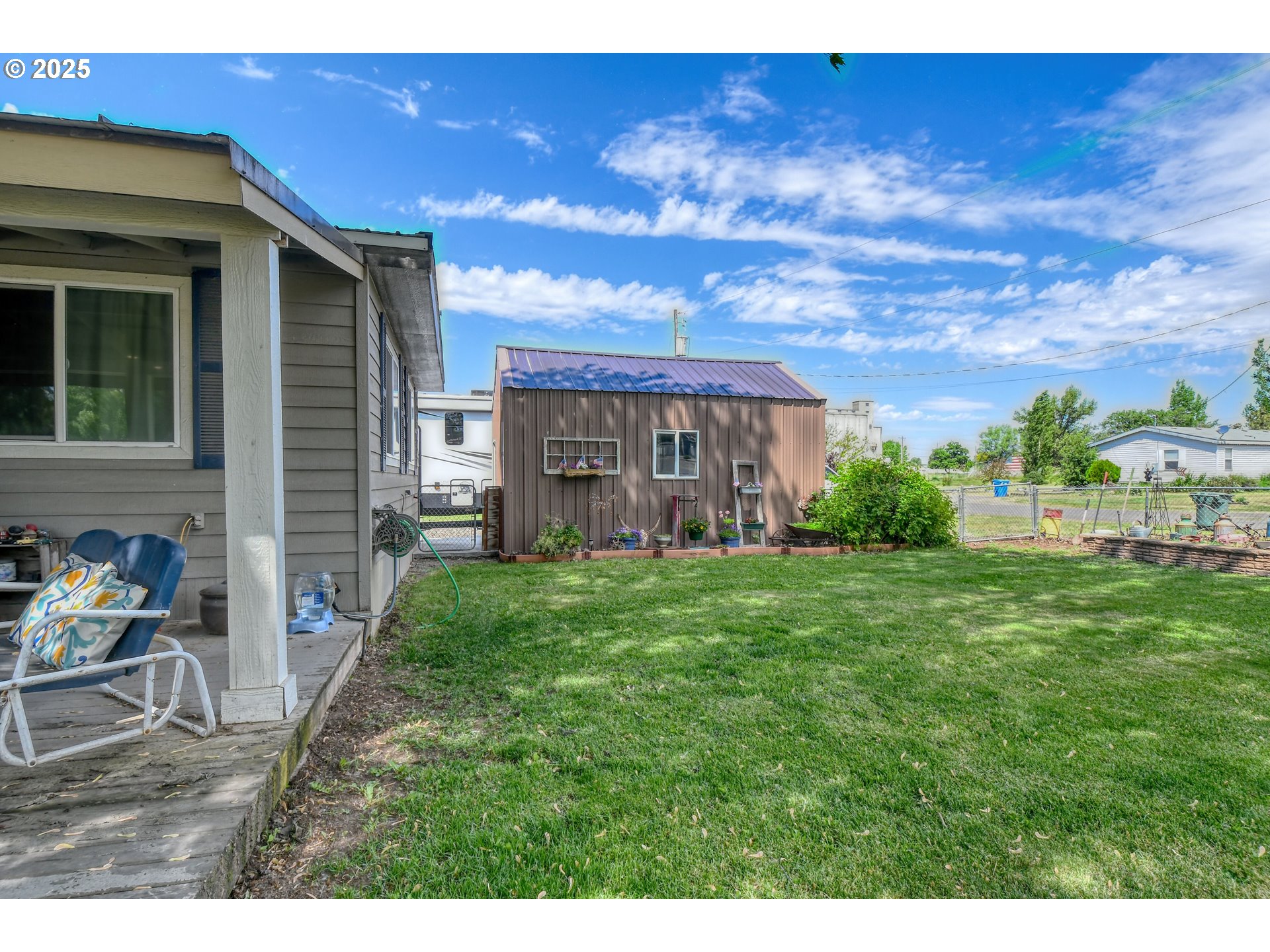 330 2nd Street Athena, OR 97813 - Photo 25 of 30 a view of a patio with a yard