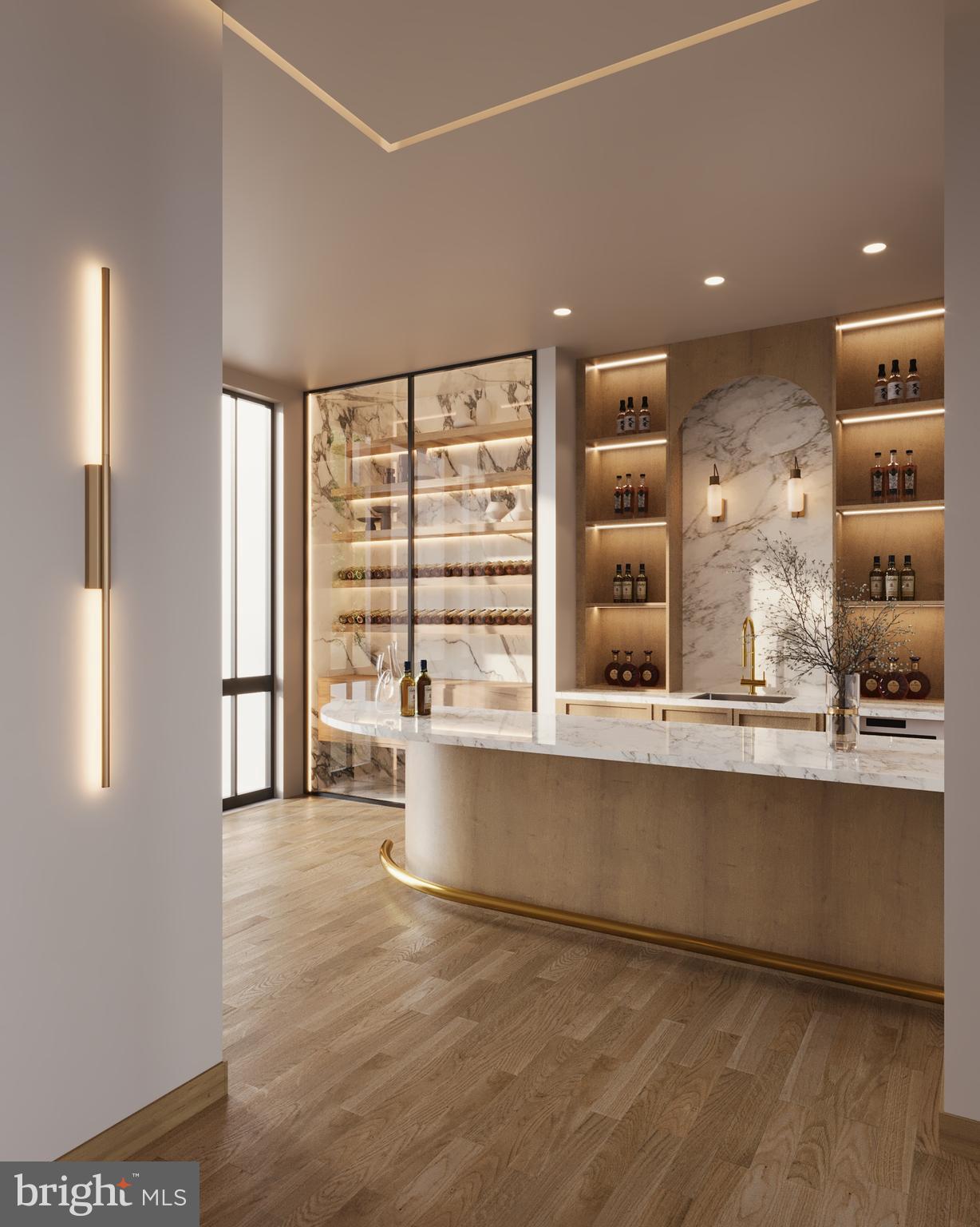 8111 Georgetown Pike McLean, VA 22102 - Photo 14 of 49 a large white kitchen with granite countertop a large window and sink