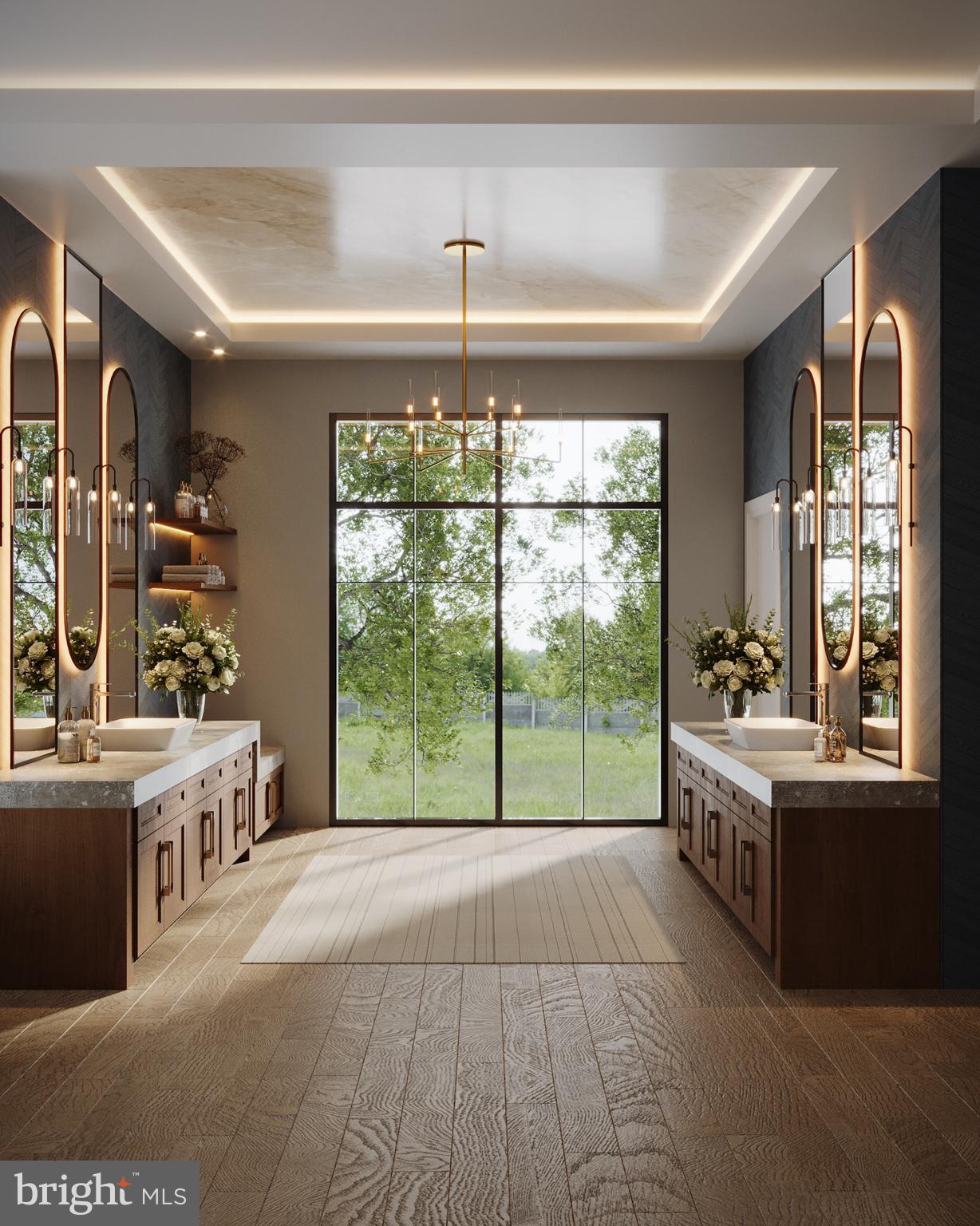 8111 Georgetown Pike McLean, VA 22102 - Photo 17 of 49 a room with kitchen island a large window and a sink