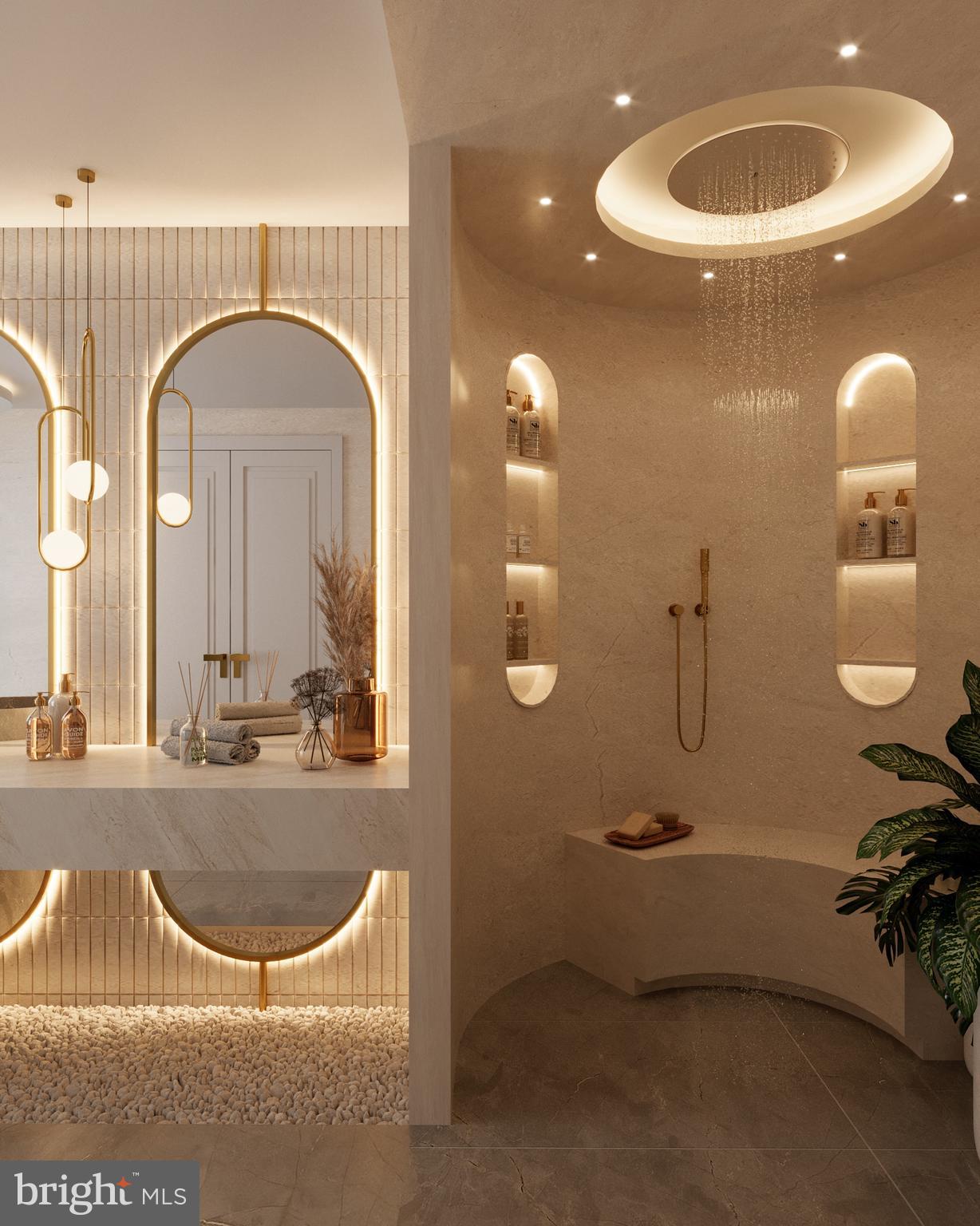 8111 Georgetown Pike McLean, VA 22102 - Photo 23 of 49 a bathroom with a sink and mirror