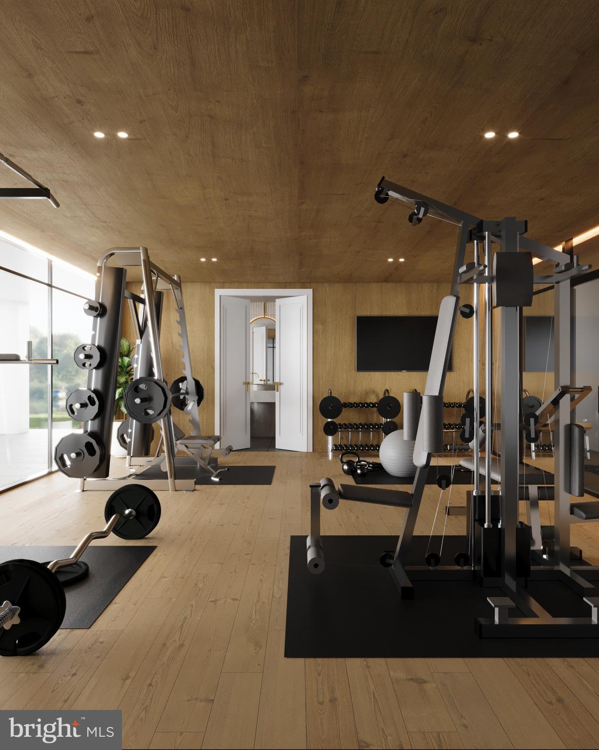 8111 Georgetown Pike McLean, VA 22102 - Photo 31 of 49 a view of a room with gym equipment