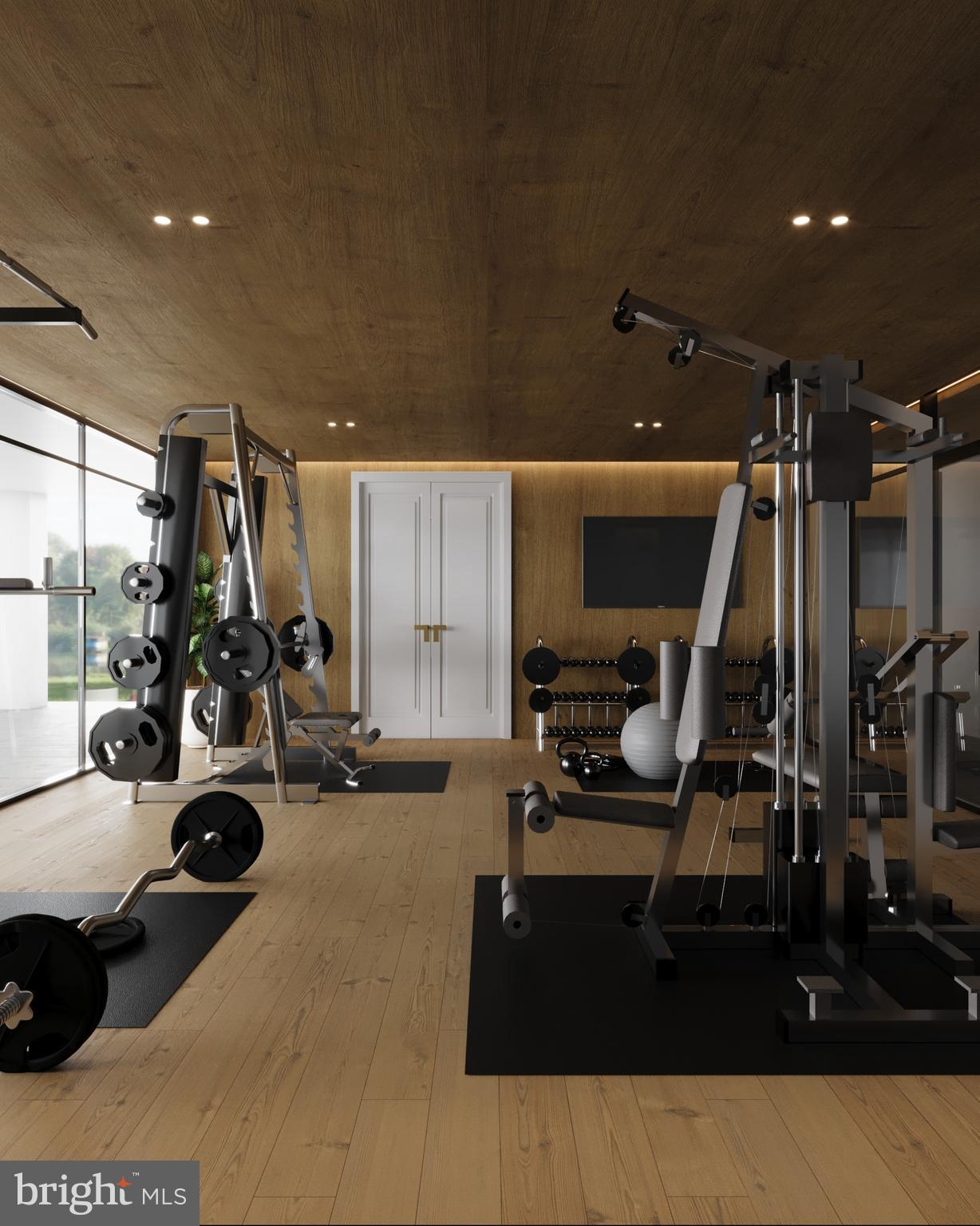 8111 Georgetown Pike McLean, VA 22102 - Photo 34 of 49 a view of a room with gym equipment