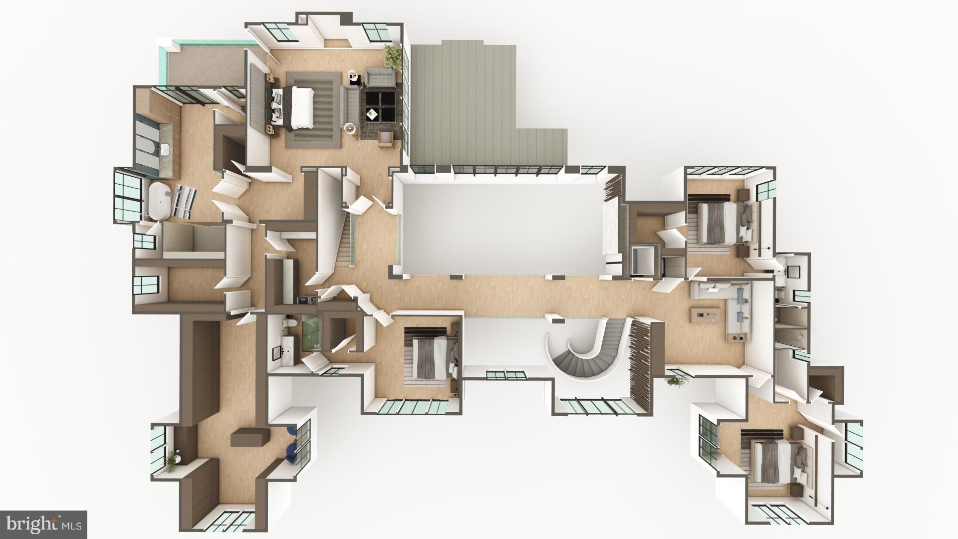 8111 Georgetown Pike McLean, VA 22102 - Photo 45 of 49 a picture of a very nice looking room with many windows