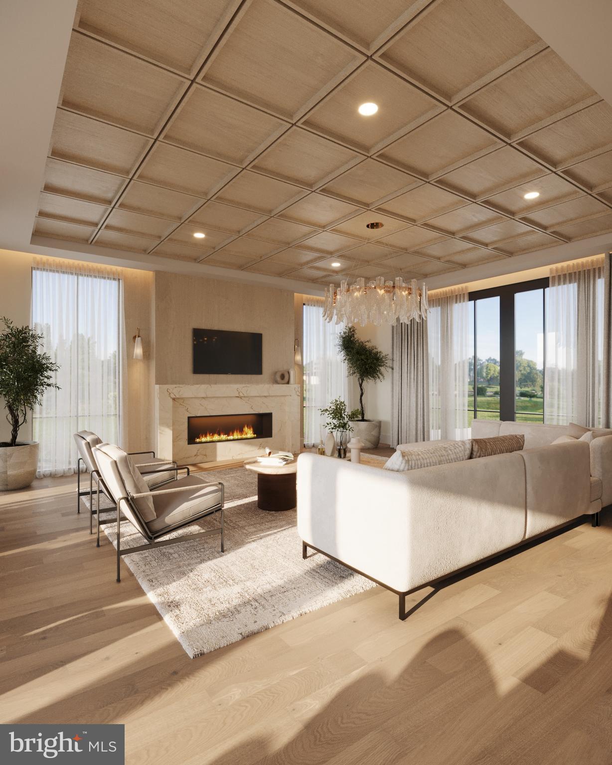 8111 Georgetown Pike McLean, VA 22102 - Photo 7 of 49 a living room with furniture and a flat screen tv