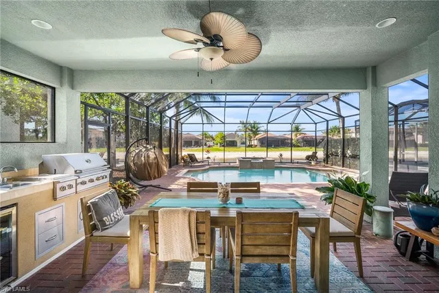 a view of a living room and dining room