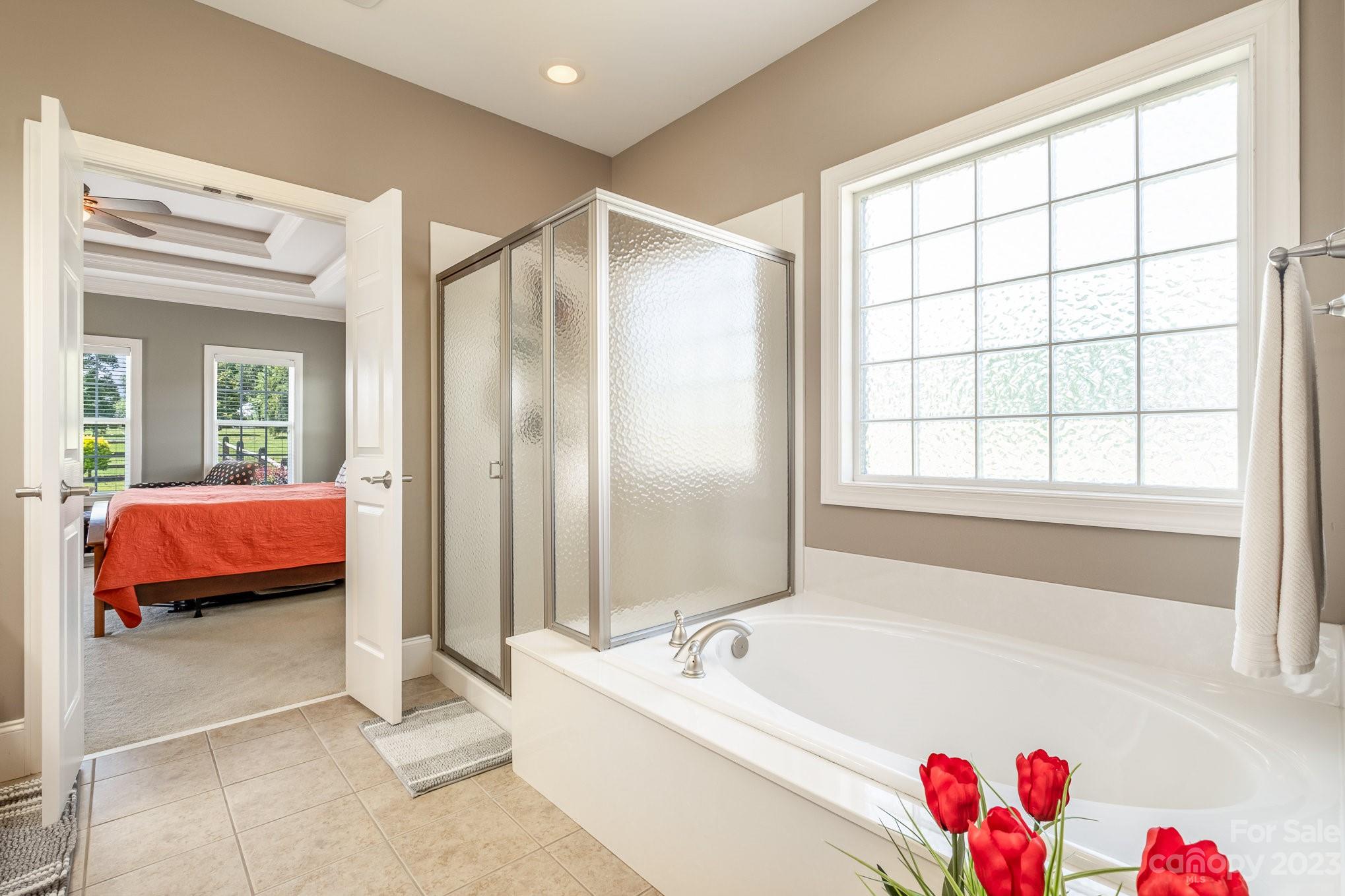 4733 Campobello Drive Monroe, NC 28110 - Photo 24 of 43 a spacious bathroom with a tub shower and a sink