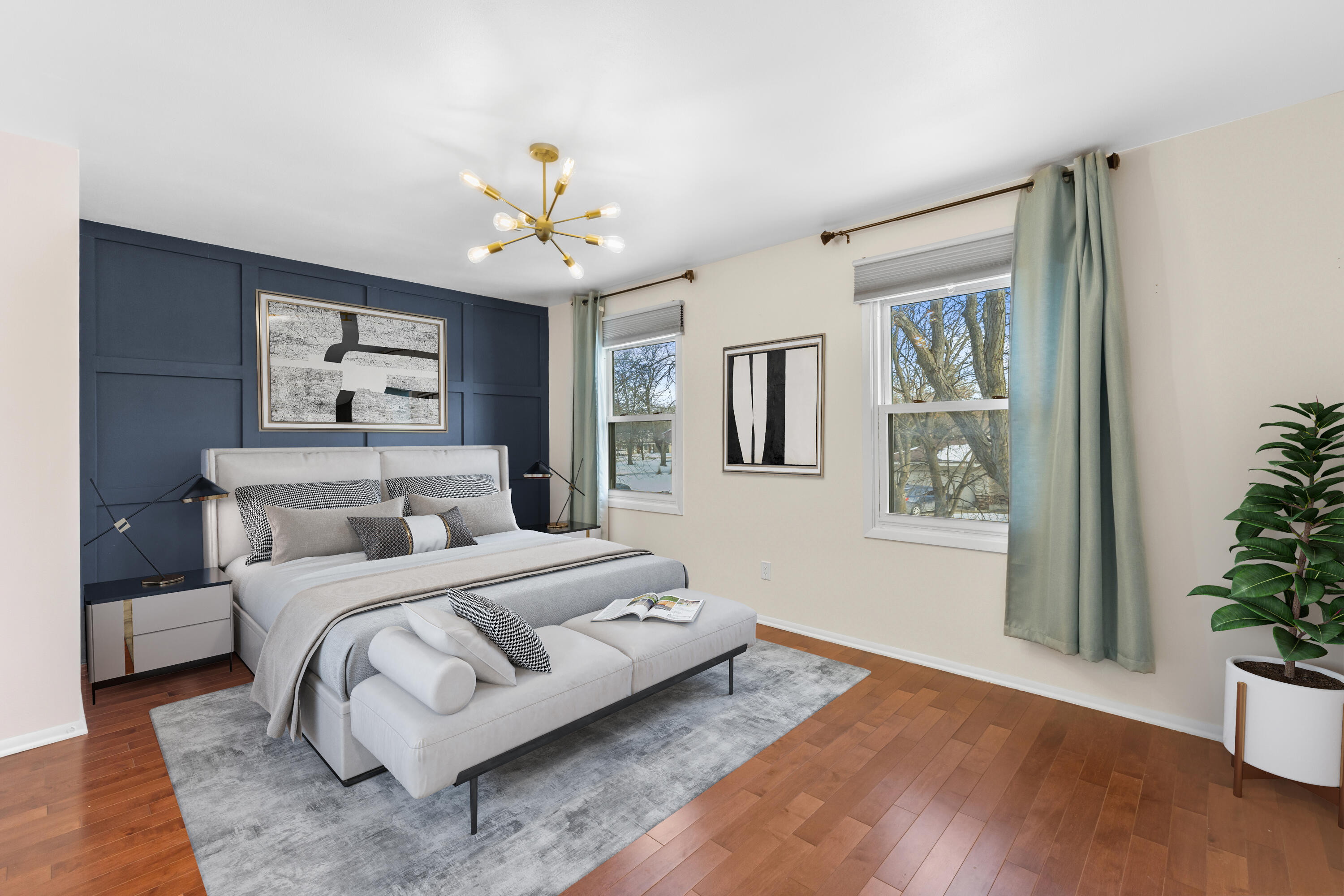 6609 Radburn Lane Greendale, WI 53129 - Photo 19 of 35 Staged Master Bedroom
