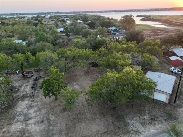 a view of a lake with a mountain in the background