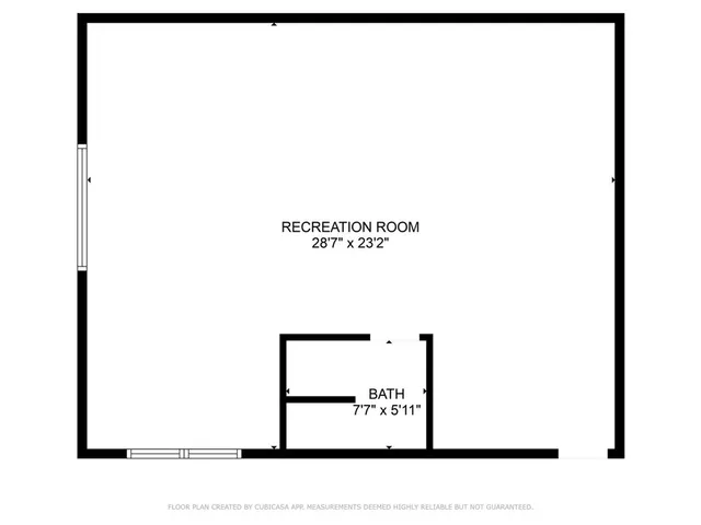 a picture of a bench in a white building