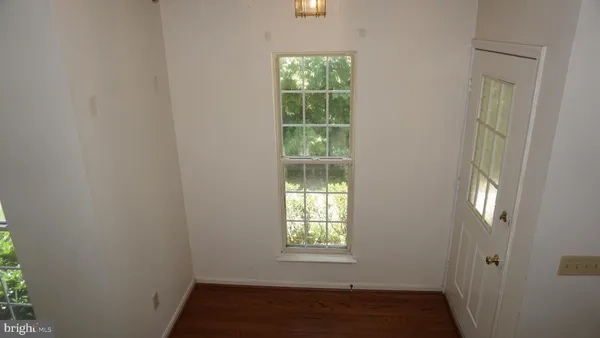 a view of a garden from a balcony