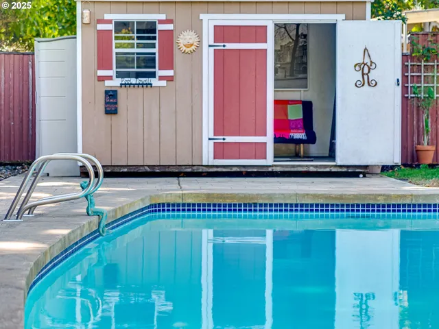 a front view of a house with entryway
