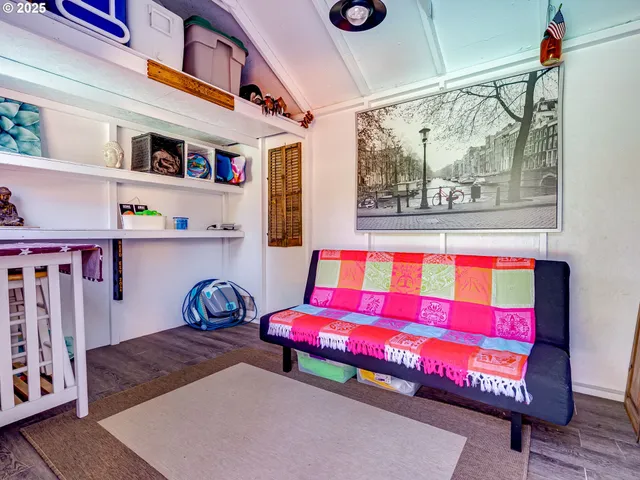 a outdoor space with furniture