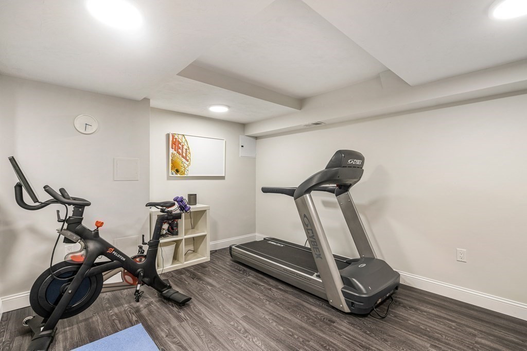 45 Bancroft Street Needham, MA 02492 - Photo 19 of 24 a view of a room with gym equipment