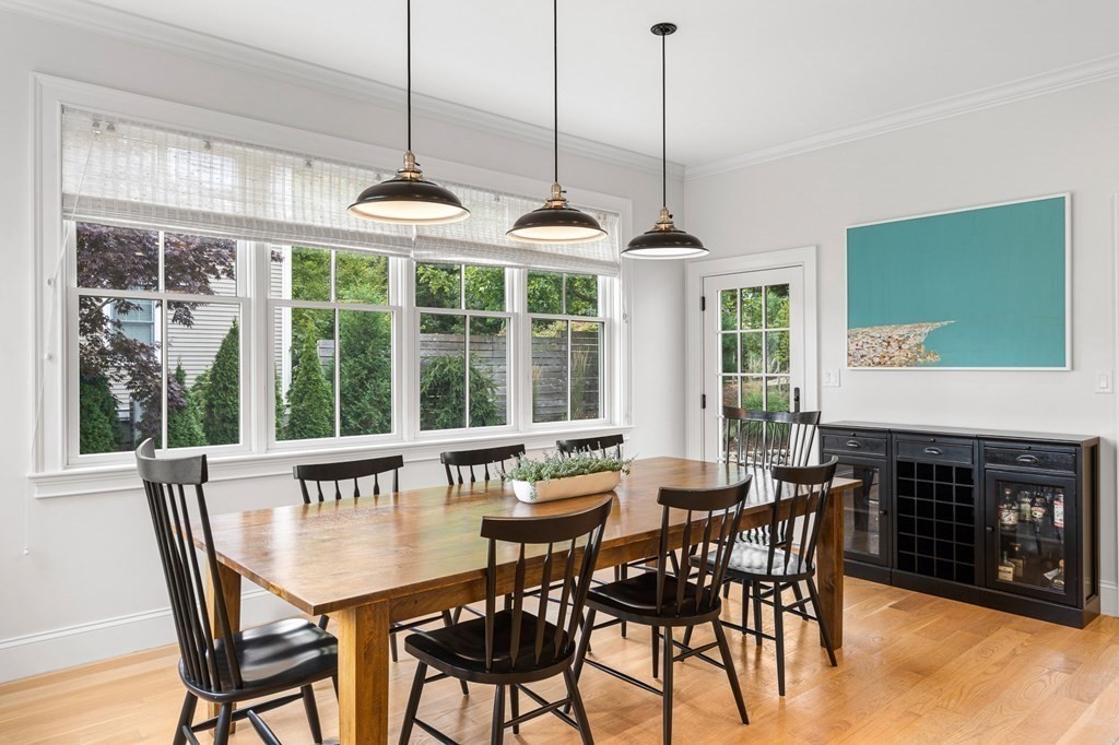 45 Bancroft Street Needham, MA 02492 - Photo 4 of 24 a dining room with furniture window and outside view
