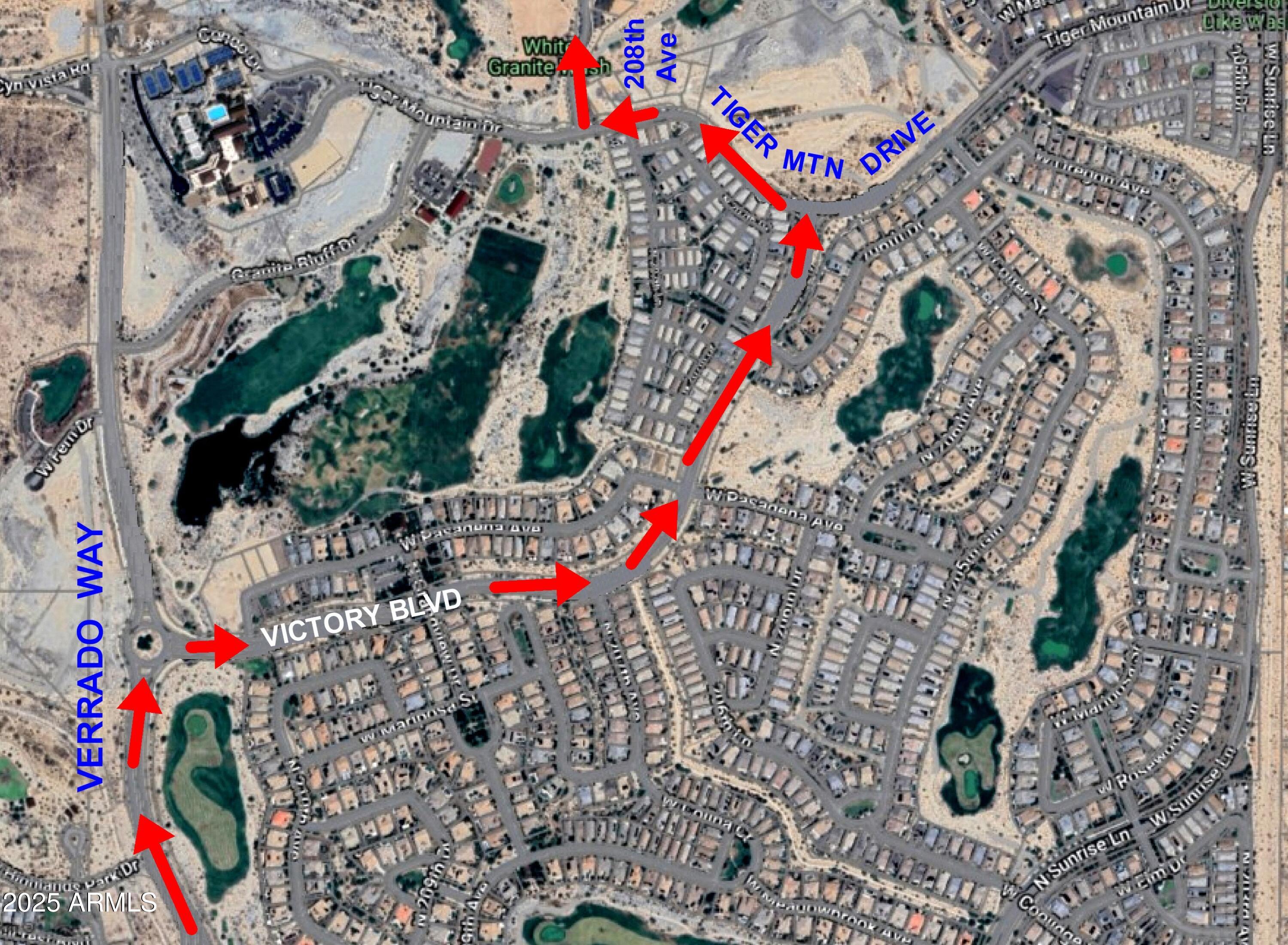 20775 West Rattler Road Buckeye, AZ 85396 - Photo 2 of 90 DIRECTIONAL MAP 1 OF 2 TO PROPERTY