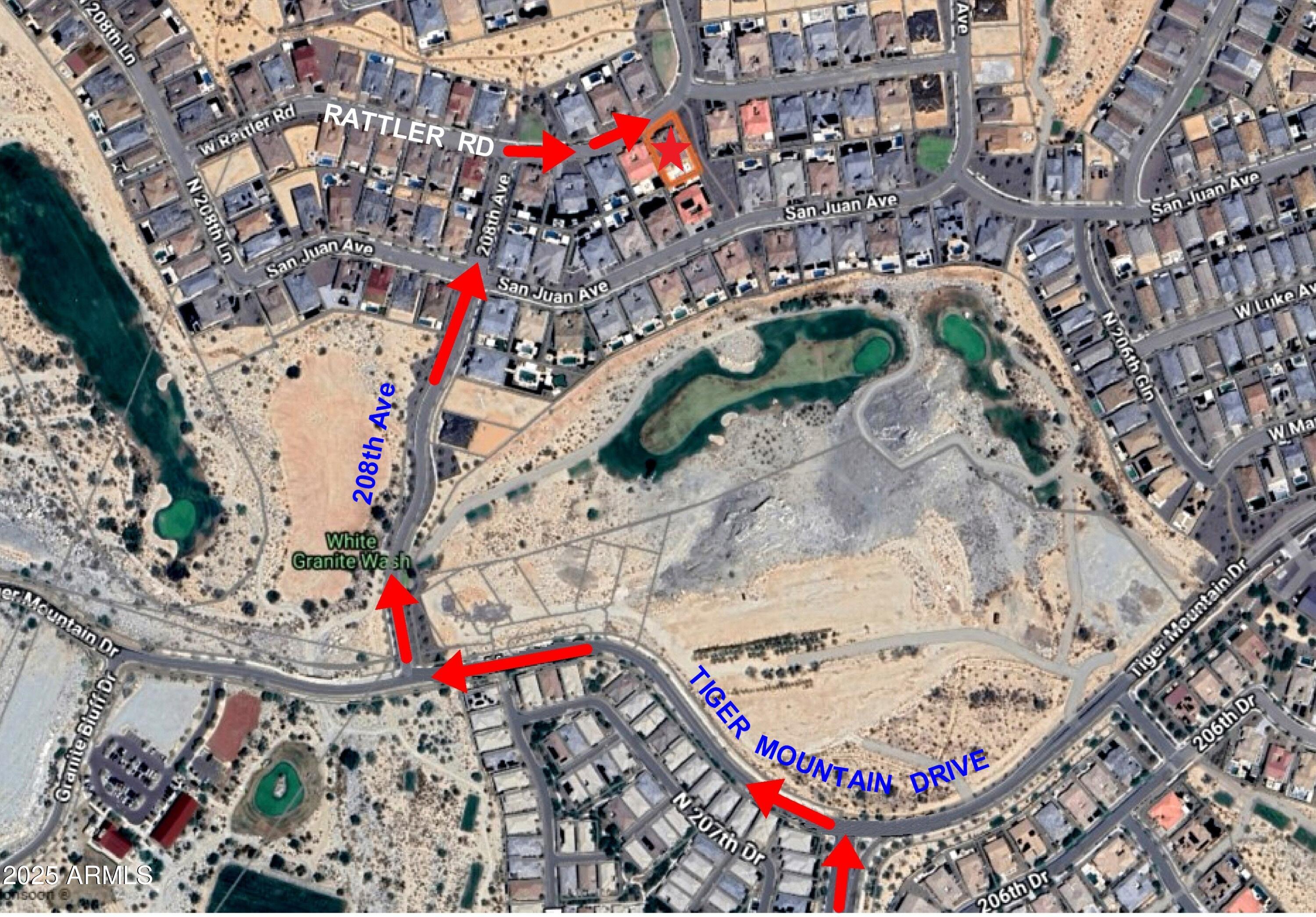 20775 West Rattler Road Buckeye, AZ 85396 - Photo 3 of 90 DIRECTIONAL MAP 2 OF 2 TO PROPERTY