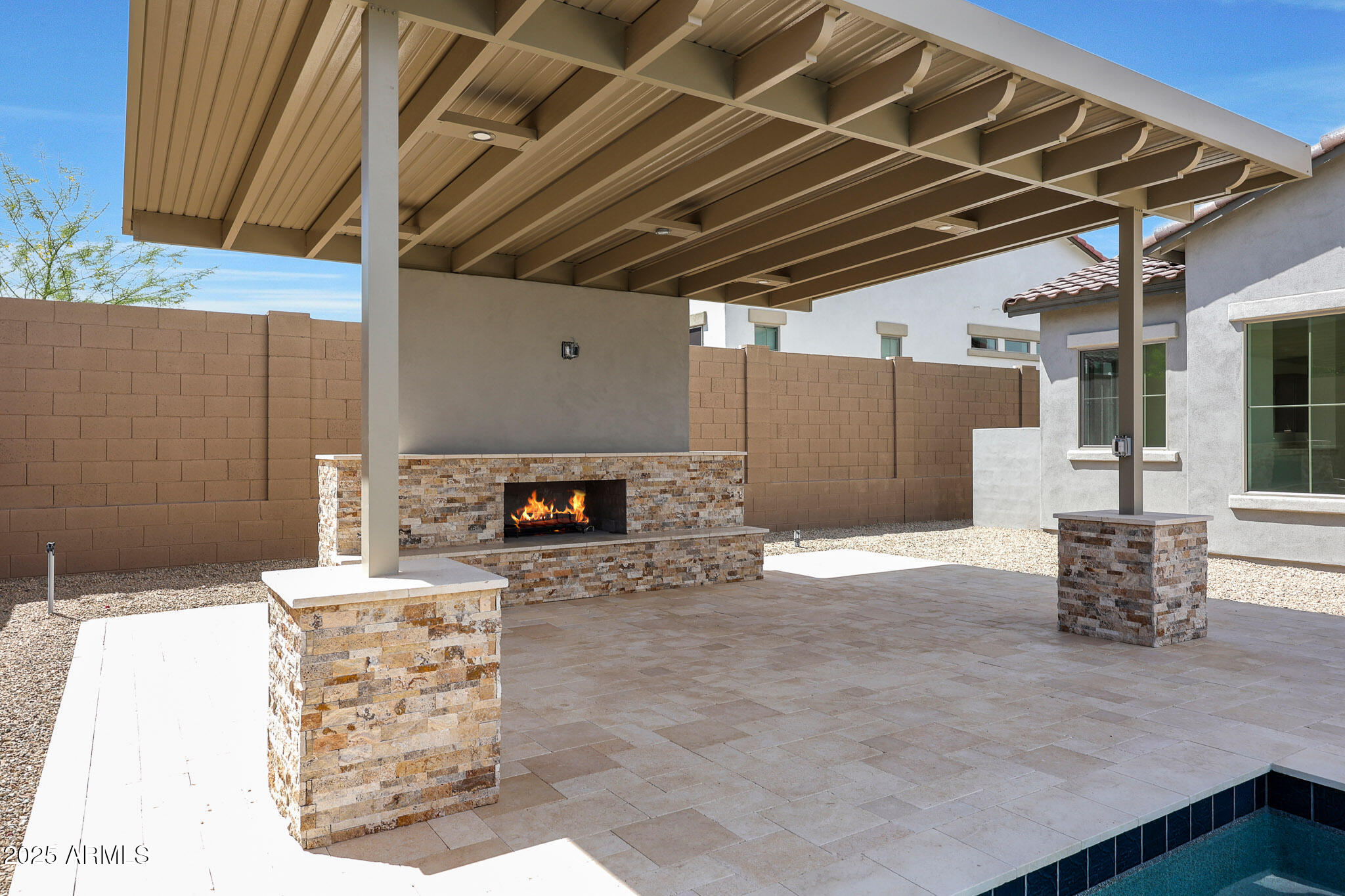 20775 West Rattler Road Buckeye, AZ 85396 - Photo 66 of 90 PERGOLA/GAS FIREPLACE/MEDIA WALL