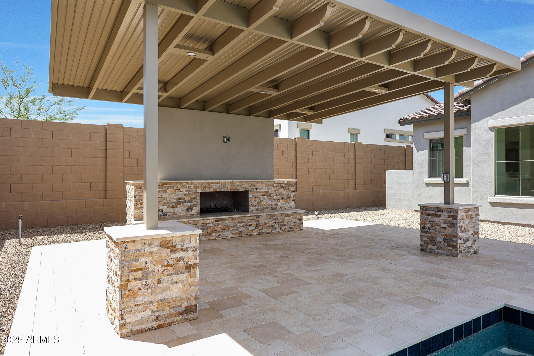 20775 West Rattler Road Buckeye, AZ 85396 - Photo 67 of 90 PERGOLA/GAS FIREPLACE/MEDIA WALL