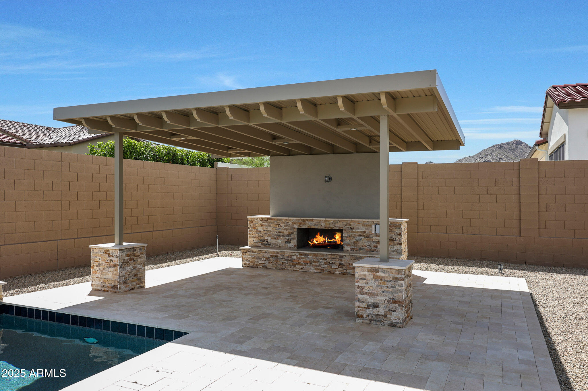 20775 West Rattler Road Buckeye, AZ 85396 - Photo 68 of 89 PERGOLA/GAS FIREPLACE/MEDIA WALL