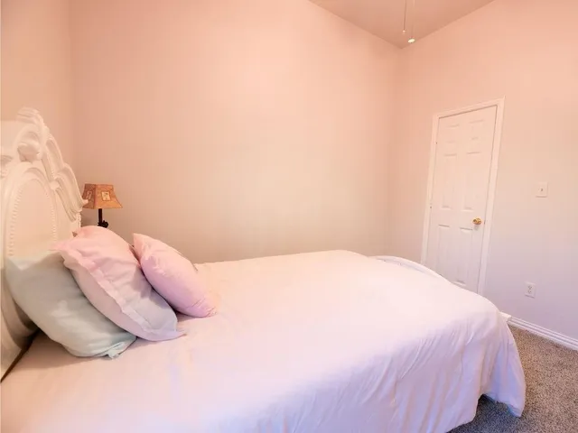 a view of a room with a window