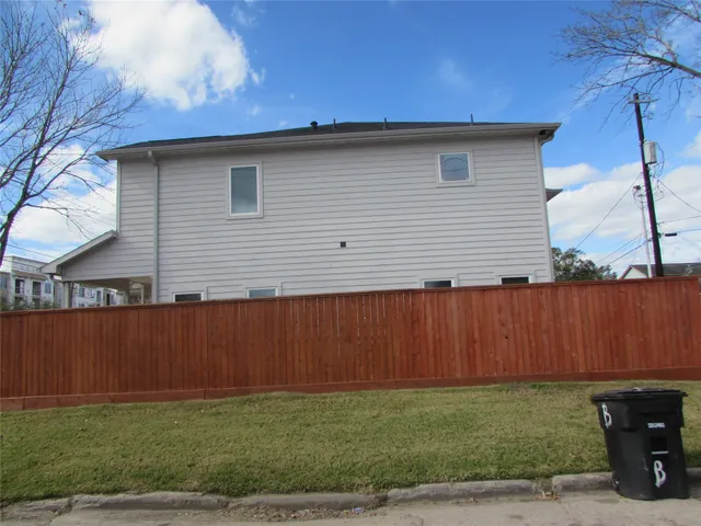 a backyard of a house