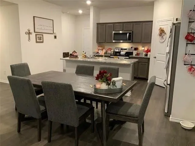 a room with furniture and windows