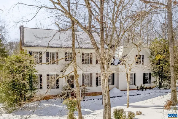 a view of a large white building