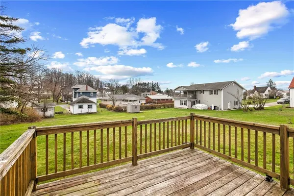 a view of city from a balcony