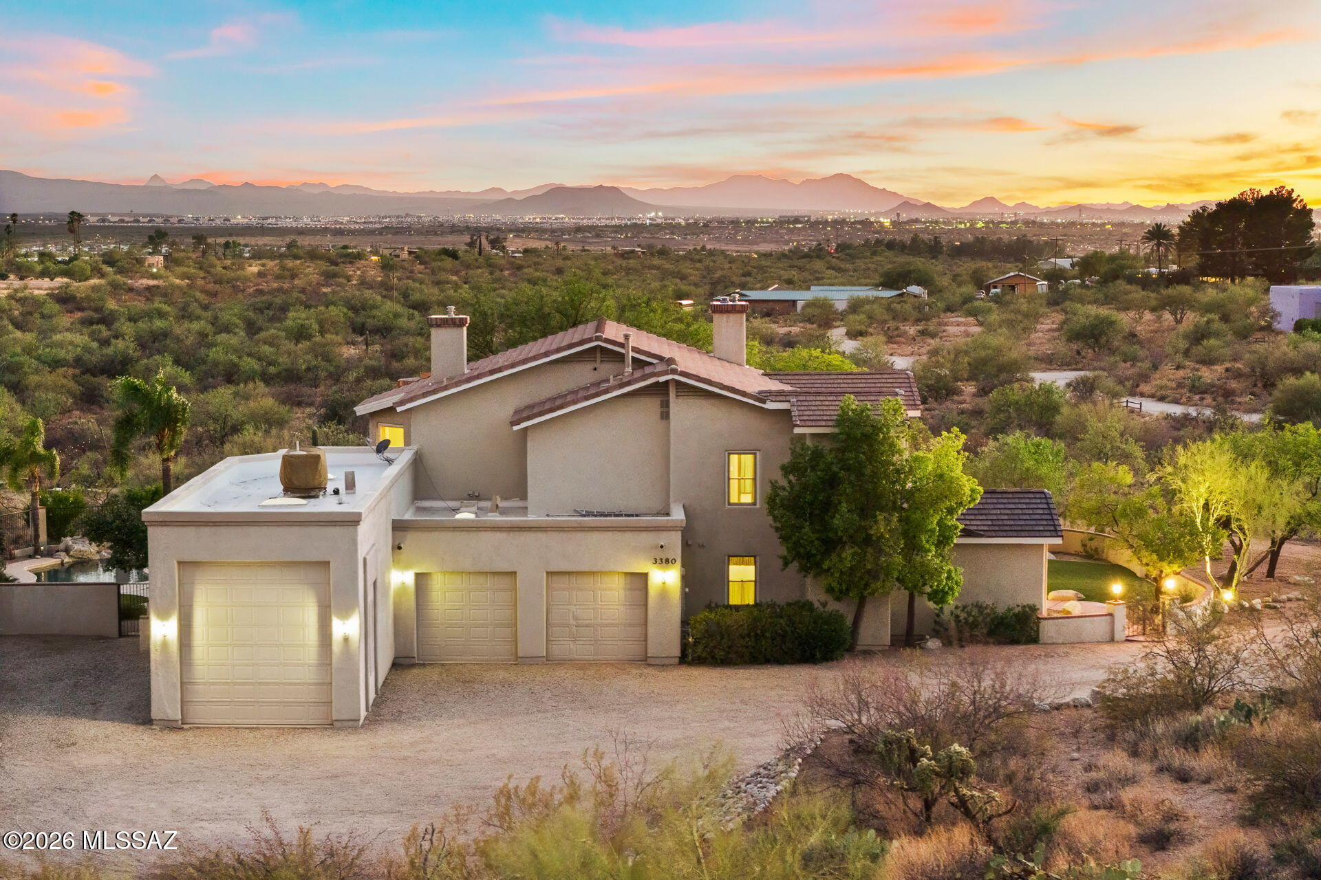 3380 South Hunters Run Tucson, AZ 85730 - Photo 42 of 47 Aerial Side-A