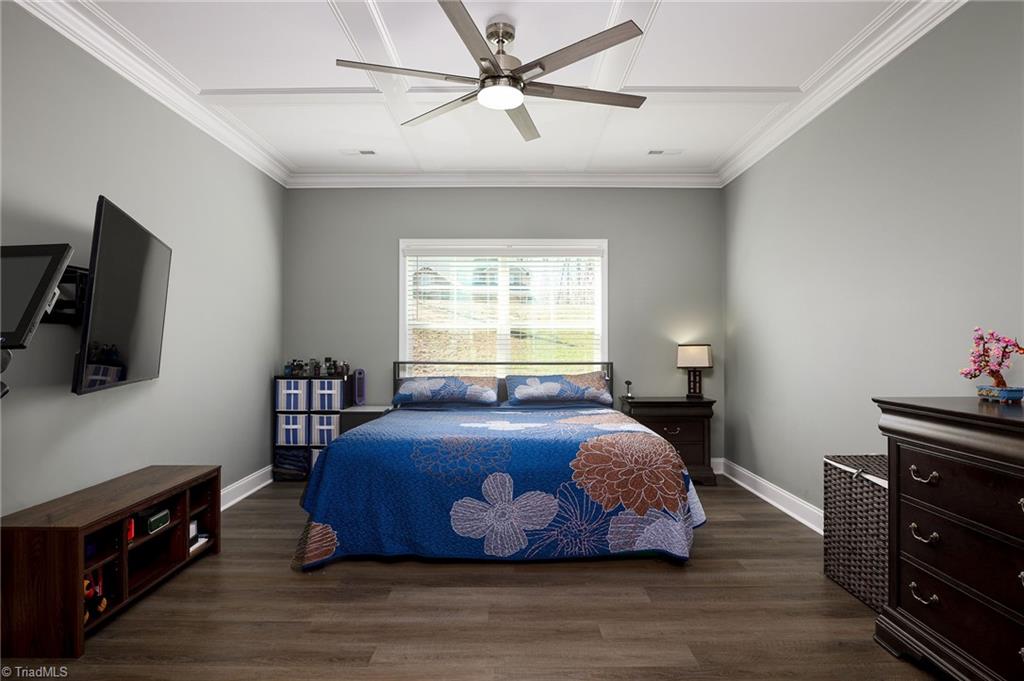 2929 Fernley Court High Point, NC 27262 - Photo 17 of 36 Huge primary bedroom with coffered ceilings