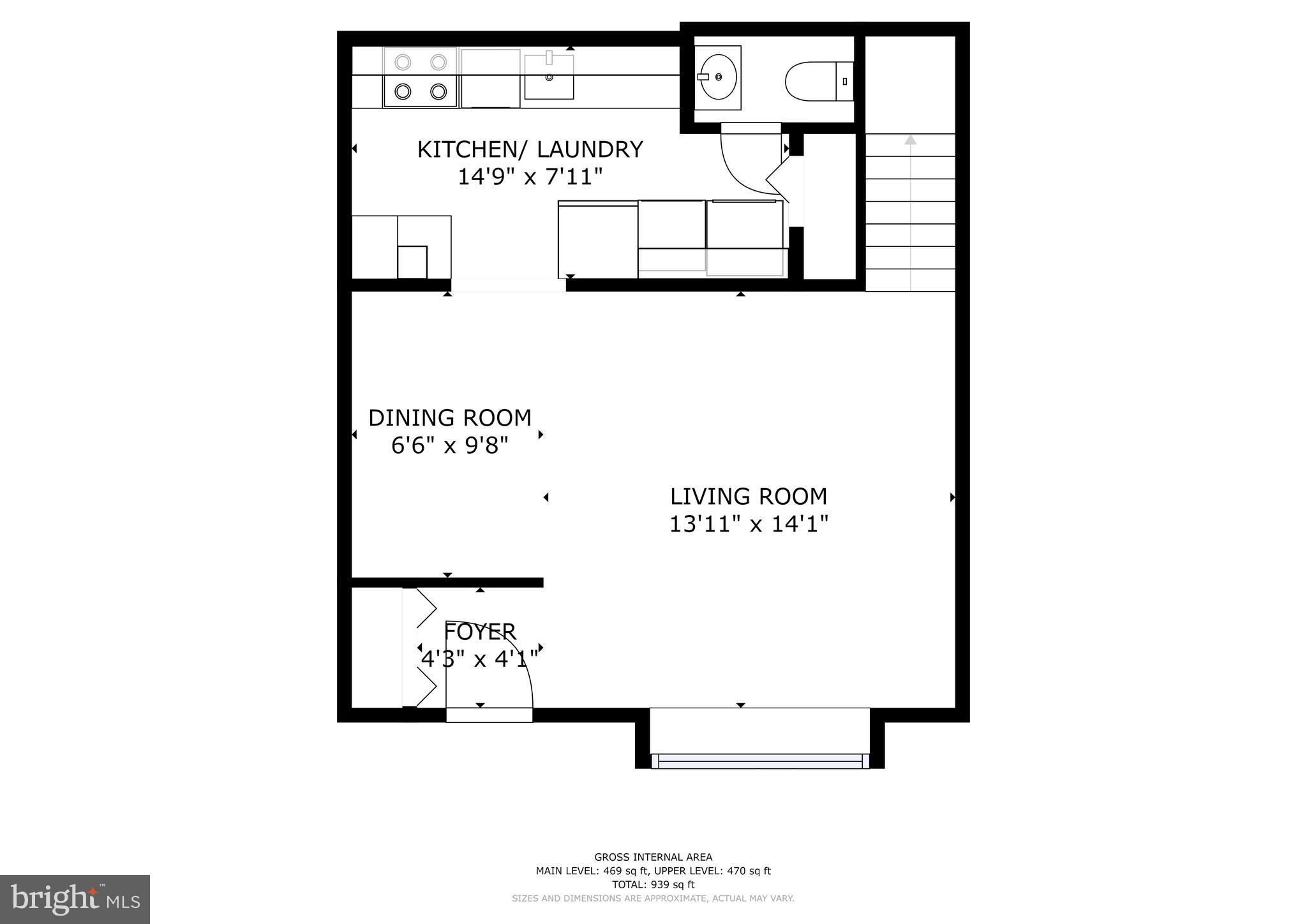 9075 North Laurel Road, Unit F Laurel, MD 20723 - Photo 22 of 24 Main Level Floor Plan