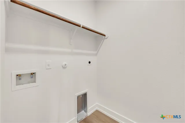 a view of an empty room