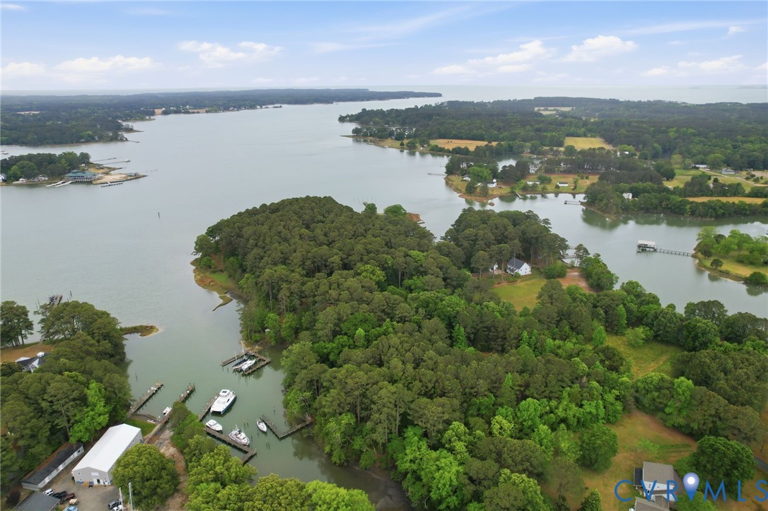 67 Hicks Wharf Road Cardinal, VA 23025 - Photo 47 of 50 an aerial view of ocean with residential houses with outdoor space and lake view