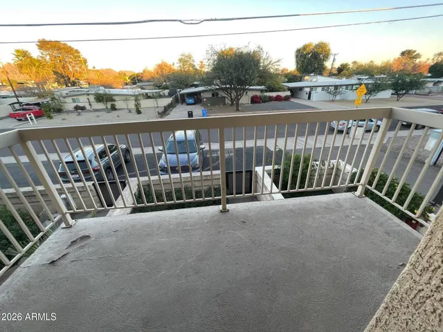 a view of balcony with couch