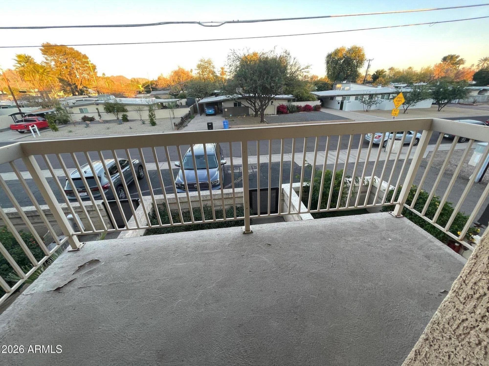 5830 North 10th Street, Unit 2 Phoenix, AZ 85014 - Photo 29 of 39 Private Balcony