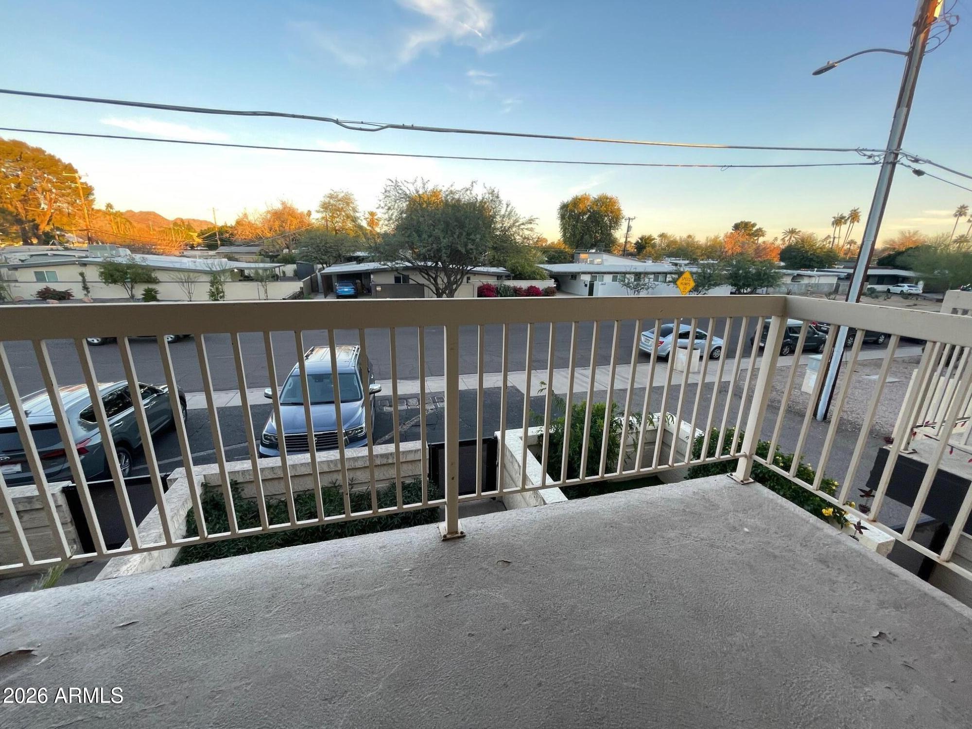 5830 North 10th Street, Unit 2 Phoenix, AZ 85014 - Photo 31 of 39 Balcony View 3
