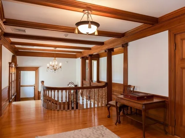 a view of a furniture and window in the room