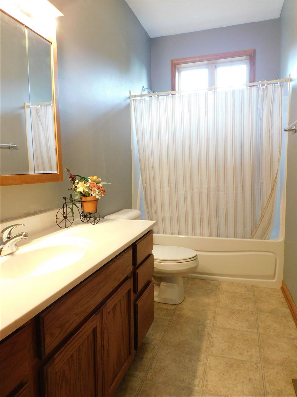 3265 Bloods Point Road Kirkland, IL 60146 - Photo 18 of 35 a bathroom with a sink a toilet and a mirror