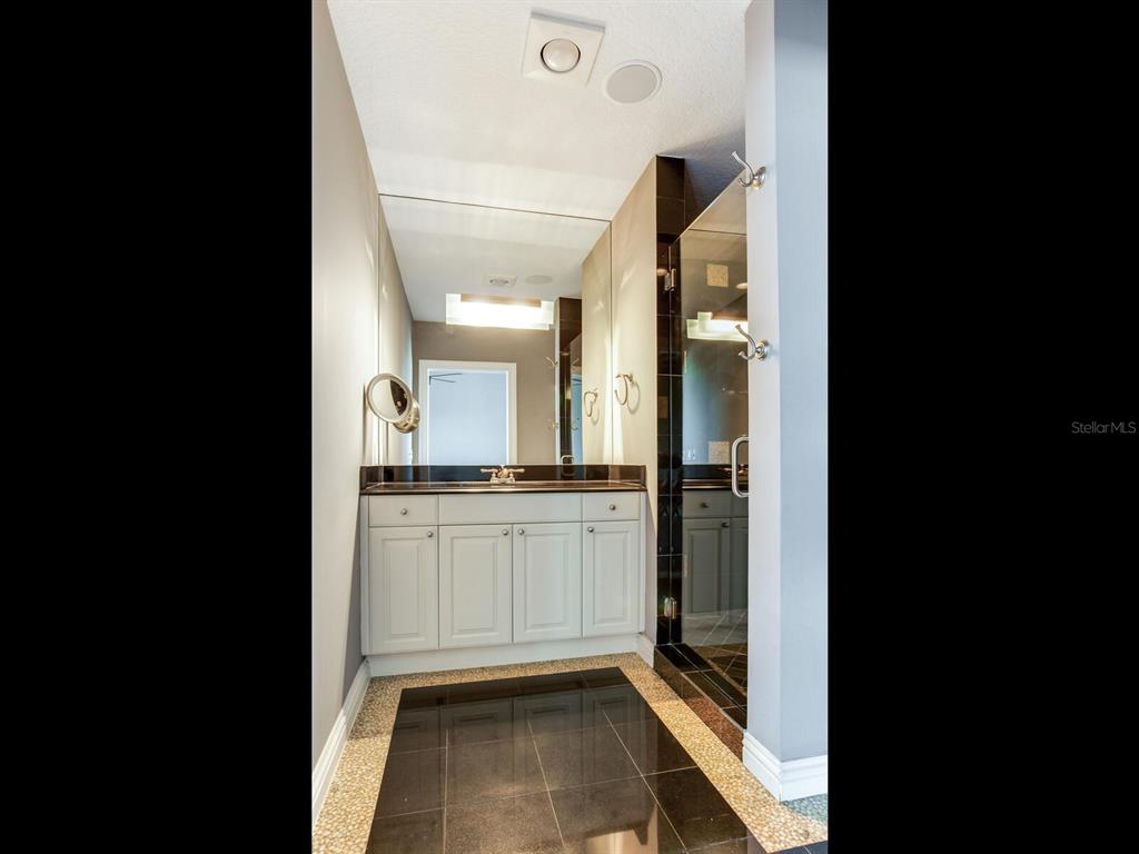 3507 Bayshore Boulevard, Unit 1202 Tampa, FL 33629 - Photo 39 of 68 a bathroom with a mirror and a shower