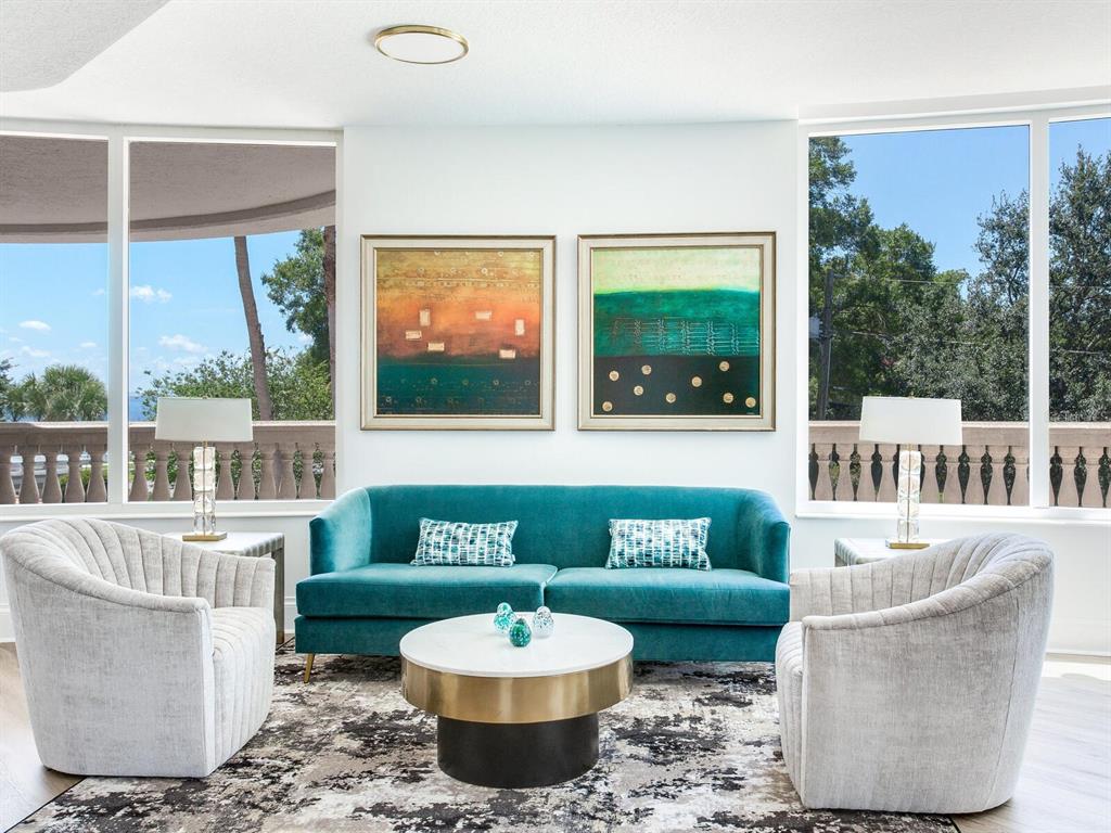 3507 Bayshore Boulevard, Unit 1202 Tampa, FL 33629 - Photo 56 of 68 a living room with furniture and a large window
