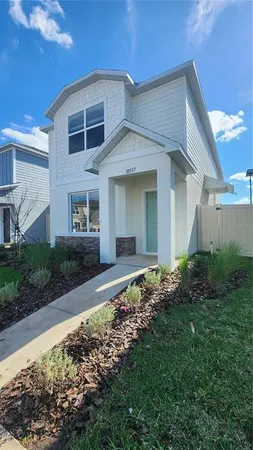 a front view of house with yard