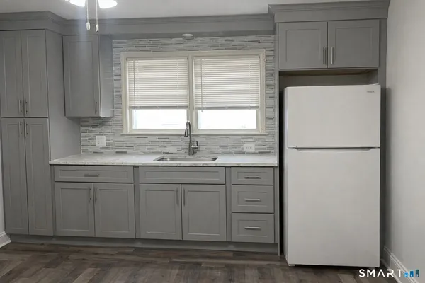 a front view of a house