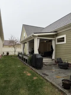 a front view of house with yard