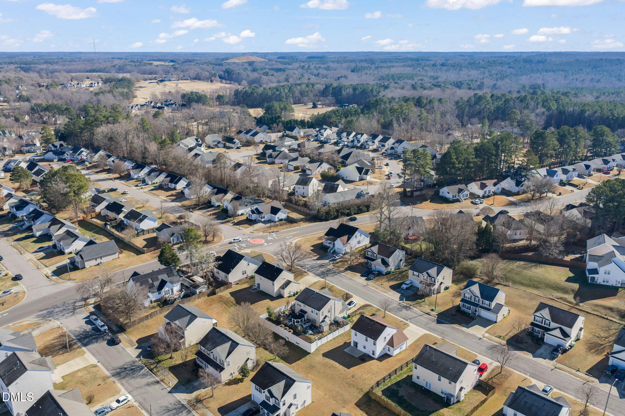 4112 Bay Rum Lane Raleigh, NC 27610 - Photo 41 of 43 an aerial view of a city