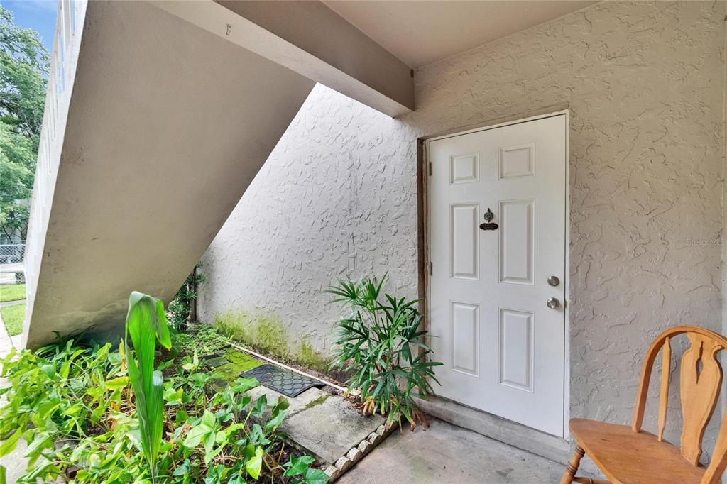 125 Picardy Villa Circle, Unit 100 Brandon, FL 33510 - Photo 30 of 52 a backyard with potted plant