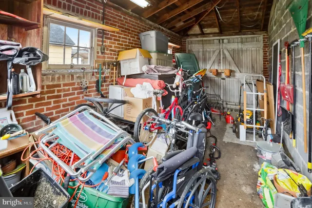 a view of storage and utility room