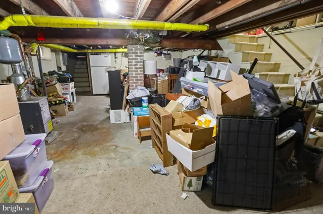 a view of storage and utility room